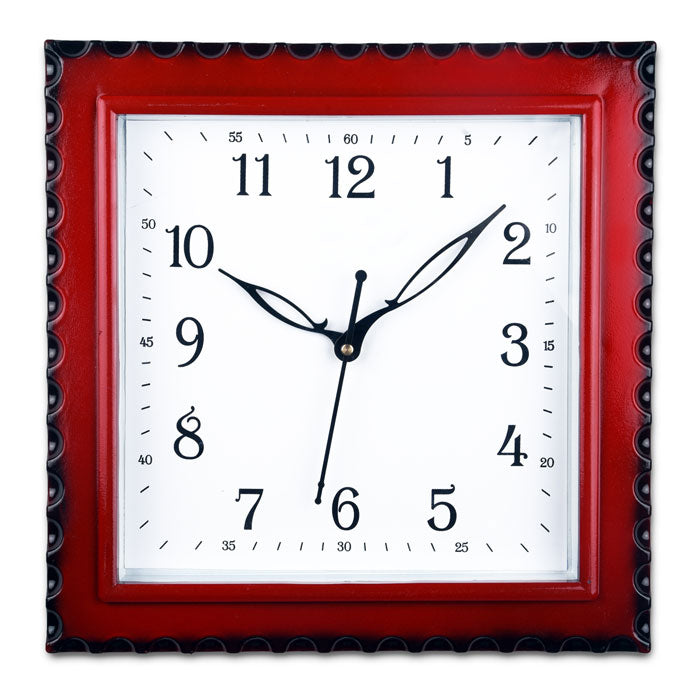 Grooved border wall Clock