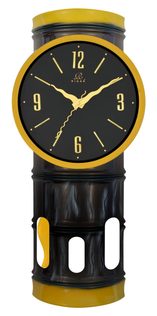 Pendulum in a barrel , Plastic clock