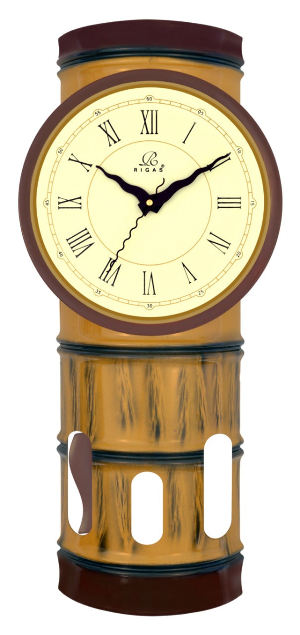 Pendulum in a barrel , Plastic clock