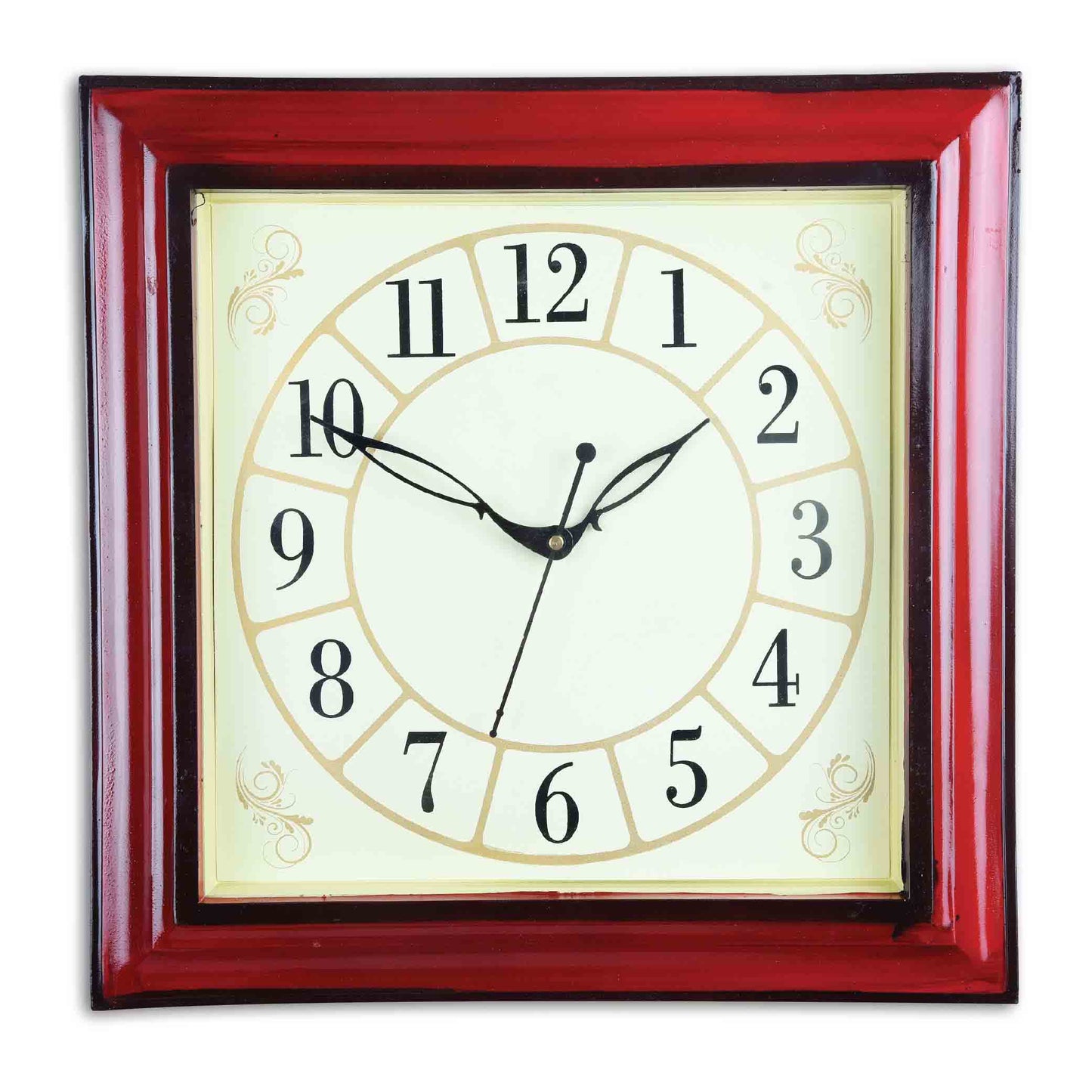 Vintage Border Square Wall Clock