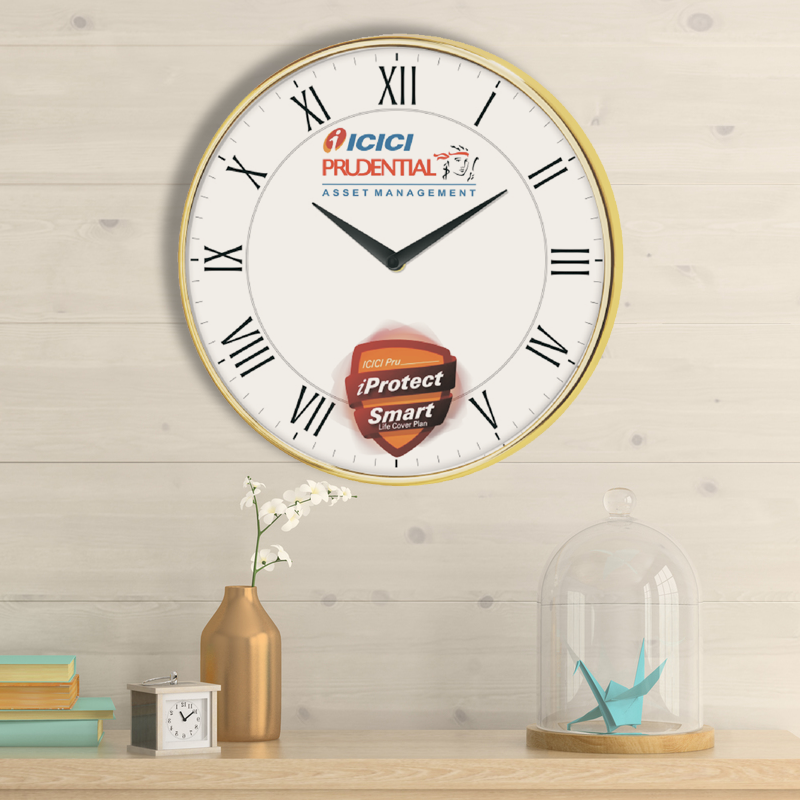 ICICI PRUDENTIAL - 12 INCH Chrome Finish with Bottom ROTATING LOGO