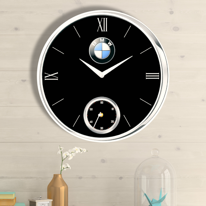 BMW - 12 INCH Chrome Finish with Dual Time
