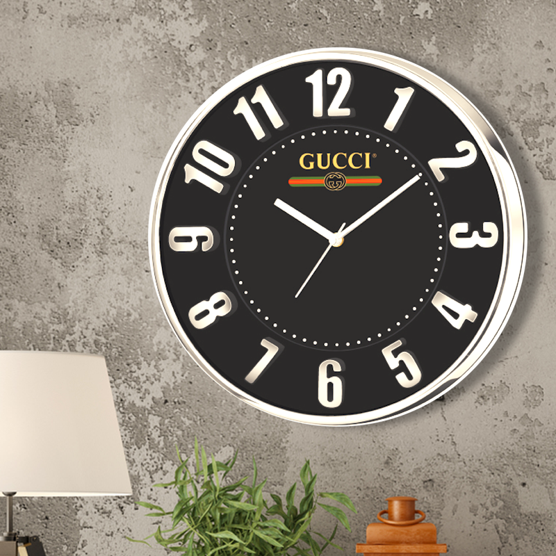 Gucci - 12 inch promotional wall clock with 3d numbers