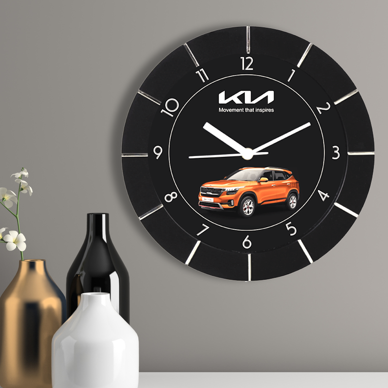 Kia - 9 inch x 9 inch plastic Promotional Wall clock