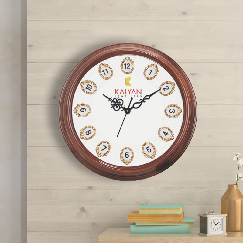 Kalyan Jewellers- 14 inch Promotional Wall Clock with 3d Numbers