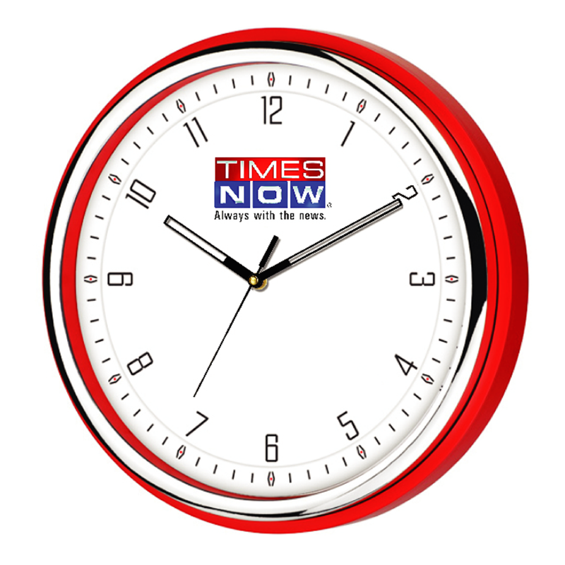 Times Now 12 inch promotional wall clock tone color