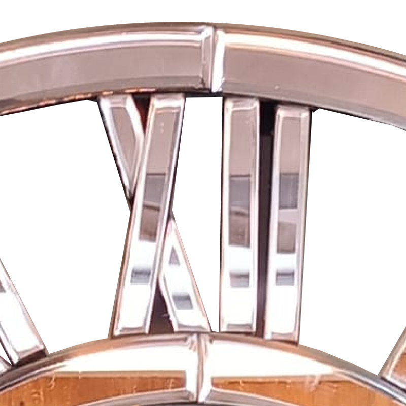 Mirror Clock , Roman Figure 24 inch Diameter.