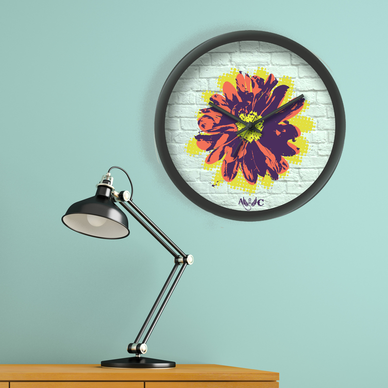 Flower on the wall