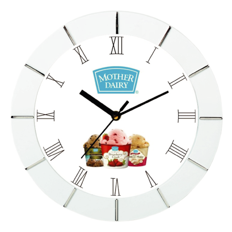 Mother Dairy - 9 inch x 9 inch plastic Promotional Wall clock