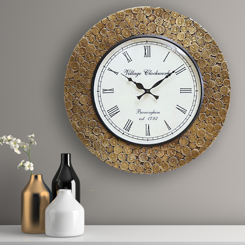 Coin Clock Flat ring - 18 inch x 18 inch