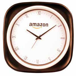 Square Promotional Wall Clock for corporate gifts , 12 inch