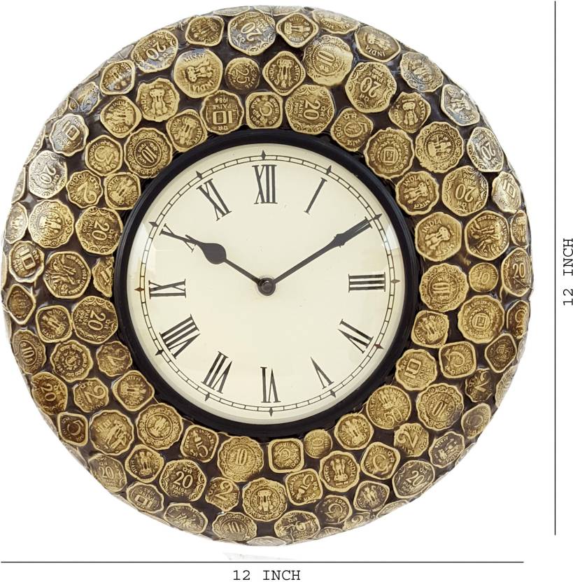 Coin Wall Clock , 12 X 12 inch