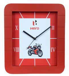 Promotional Clock For Branding , Rectangular design, Custom Logo