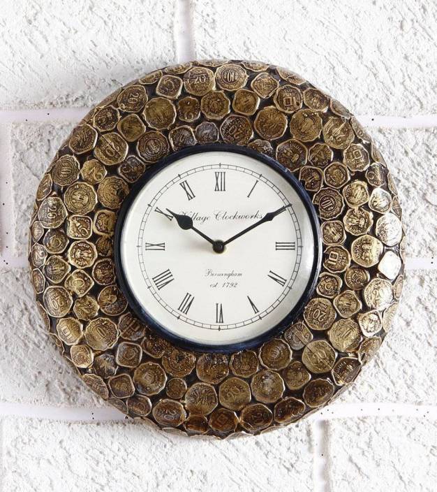 Coin Wall Clock 12 X 12 inch