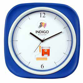 Square Promotional Wall Clock for corporate gifts , 12 inch