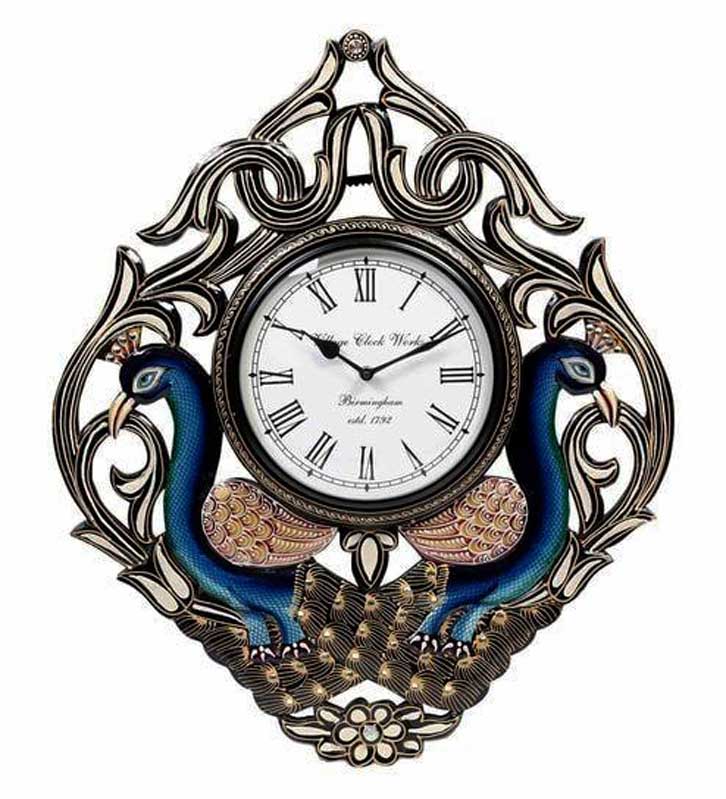 Twin Peacock, 24 x 24 inch