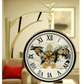 12″ Double-Sided Wall Clock with Dummy Gears – Plastic Frame, Roman Dial