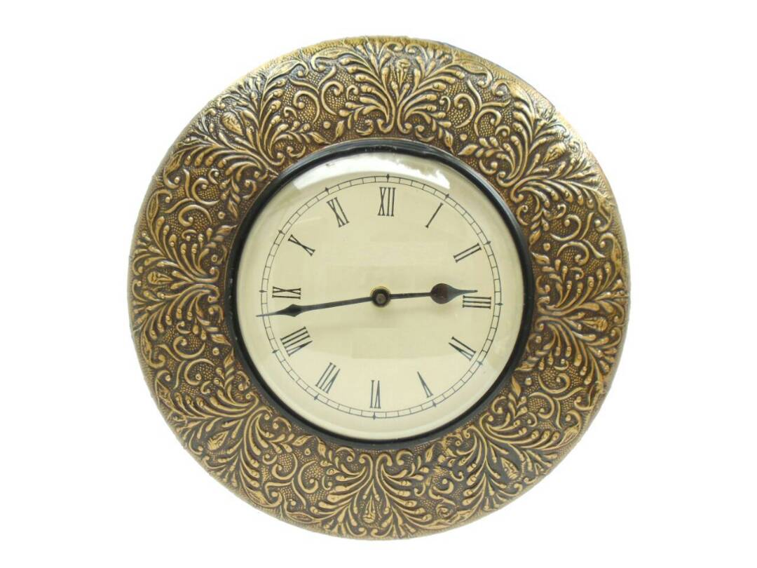 Ethnic Border 12 X 12 inch wall clock