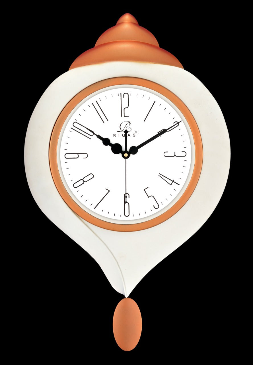Pendulum clock time icon cartoon style Royalty Free Vector