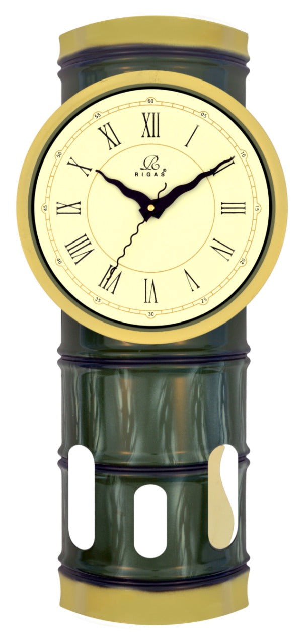 Pendulum in a barrel , Plastic clock