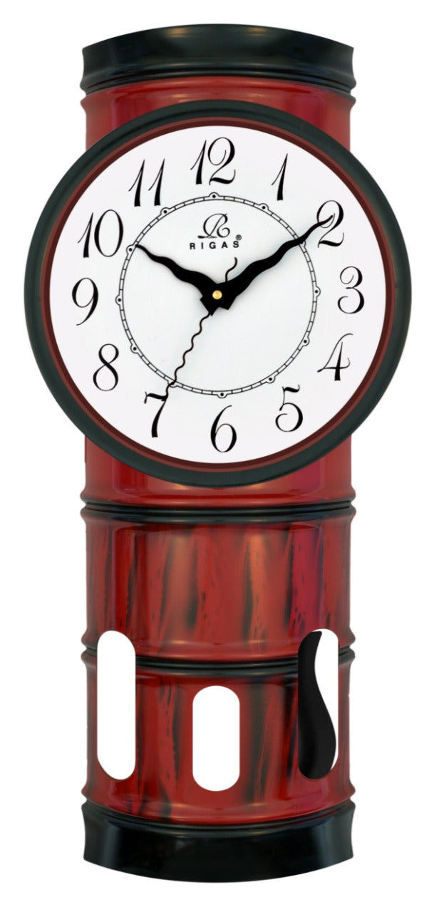 Pendulum in a barrel , Plastic clock