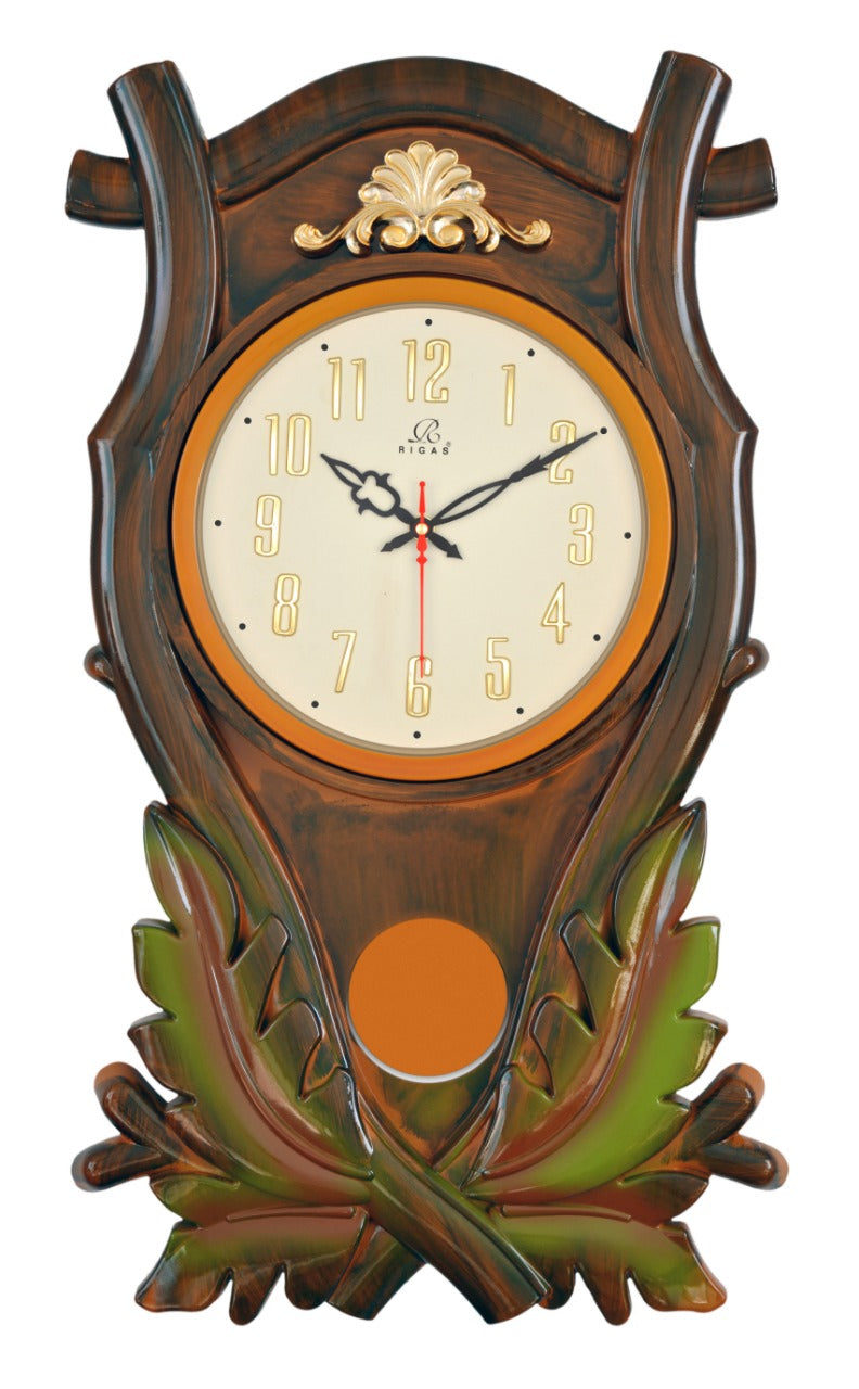 Seiko Wall Clock (31.4 cm x 31.4 cm x 6.1 cm, Brown, QXH202BN) : Amazon.in:  Home & Kitchen