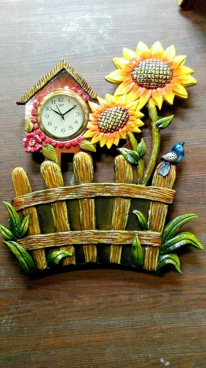 Sunflower Handmade Wall Clock