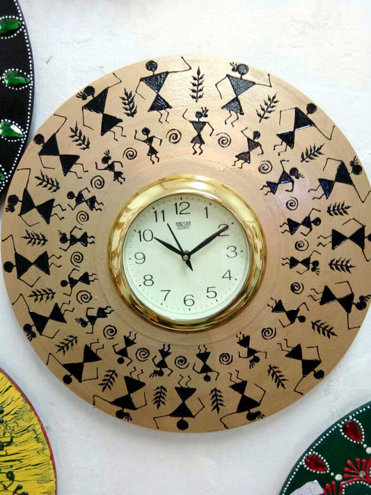 Tribal Art Handmade Wall Clock