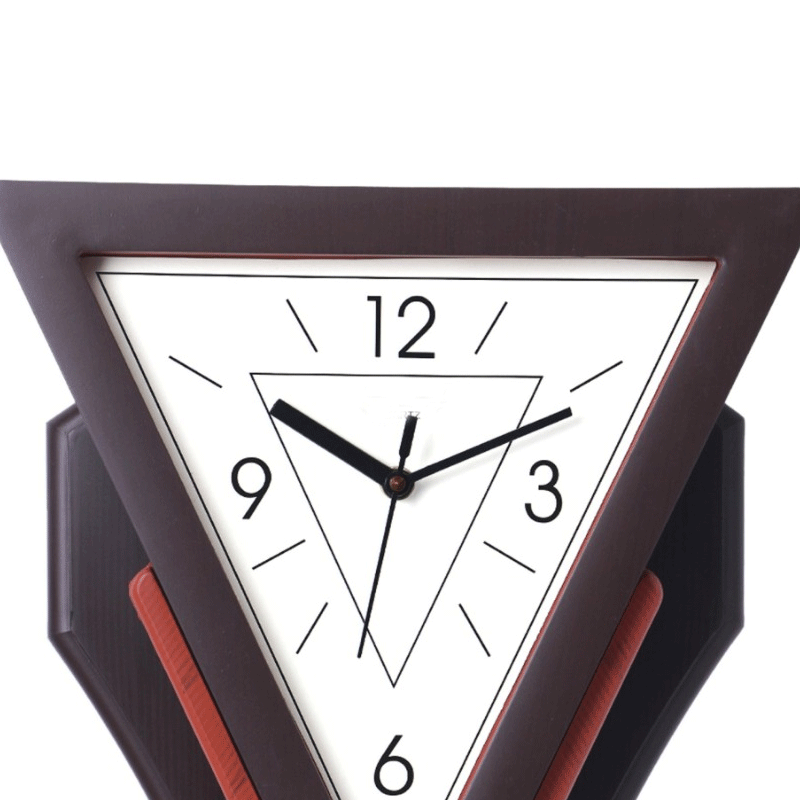 Small Inverted Triangle Shaped Plastic Pendulum Clock