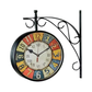 Victoria Station Clock with Multicolor Dial - Metal Body - 4 sizes