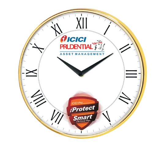ICICI PRUDENTIAL - 12 INCH Chrome Finish with Bottom ROTATING LOGO