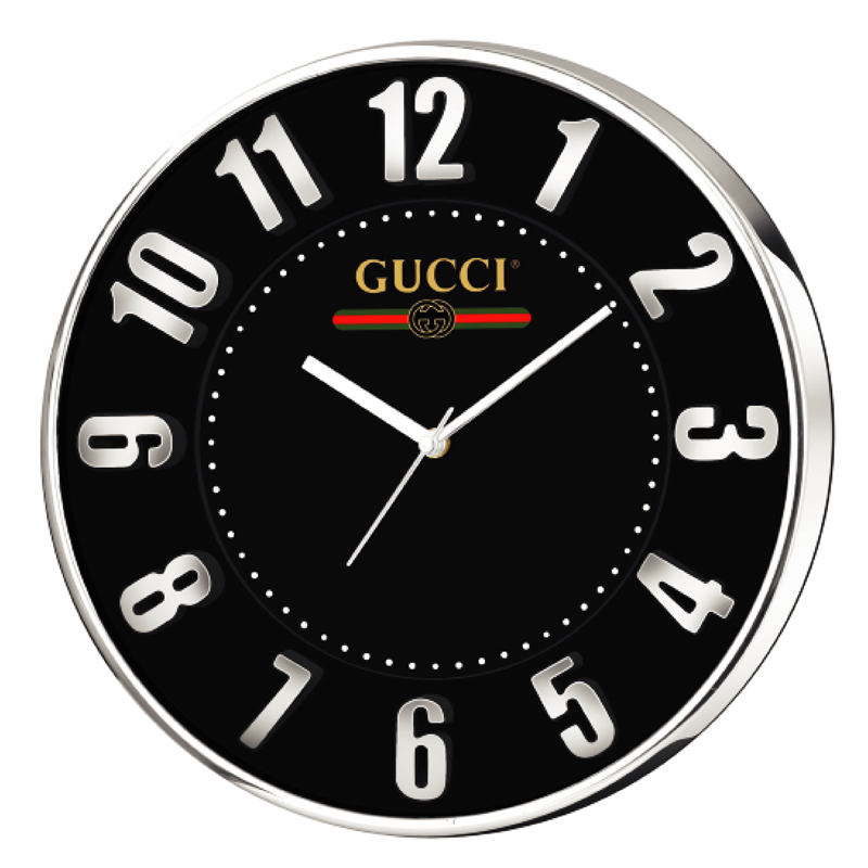 Gucci - 12 inch promotional wall clock with 3d numbers