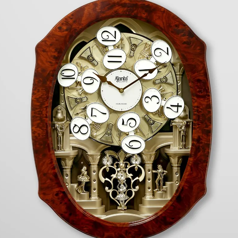 Ajanta M M 007 Musical Clock With Rotating Numbers