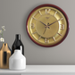 Stylish Wall Clock With Golden Dial