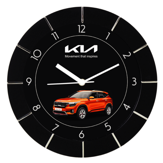 Kia - 9 inch x 9 inch plastic Promotional Wall clock
