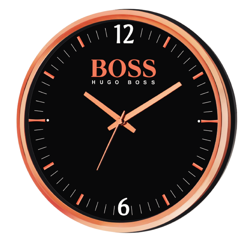 Hugo Boss  - 12 inch promotional wall clock - 2 tone color
