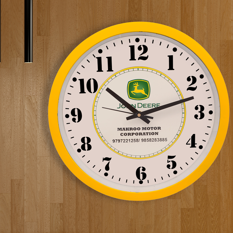 11.5 Inches ,Round Plastic Promotional wall clock with Custom Logo