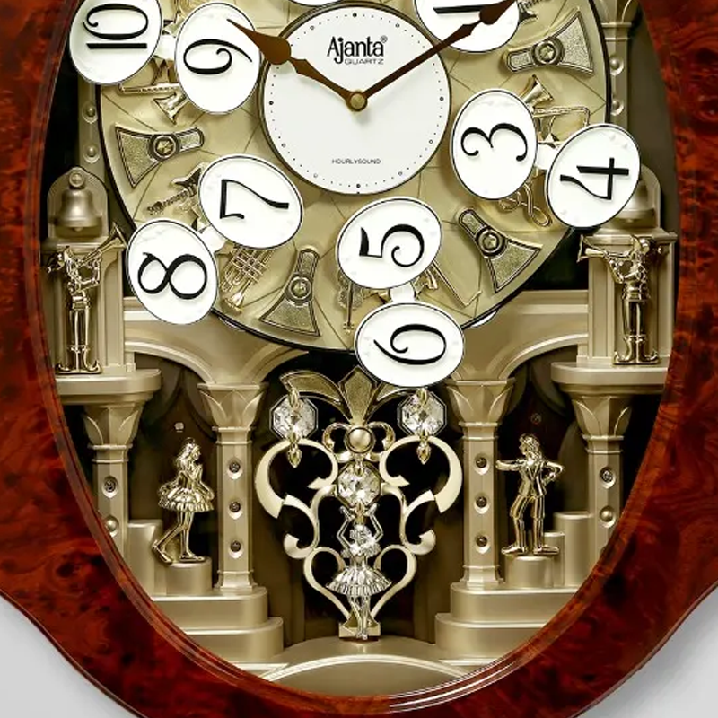 Ajanta M M 007 Musical Clock With Rotating Numbers