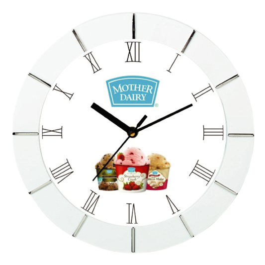 Mother Dairy  - 9 inch x 9 inch plastic Promotional Wall clock