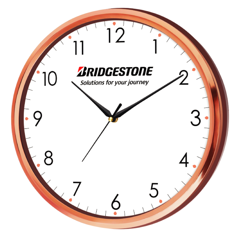 Bridgestone - 12 inch promotional wall clock - 2 tone color