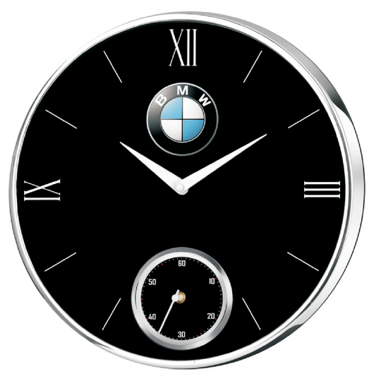 BMW - 12 INCH Chrome Finish with Dual Time