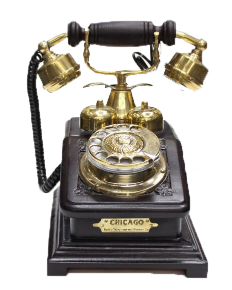Vintage Telephone With Top Ringer