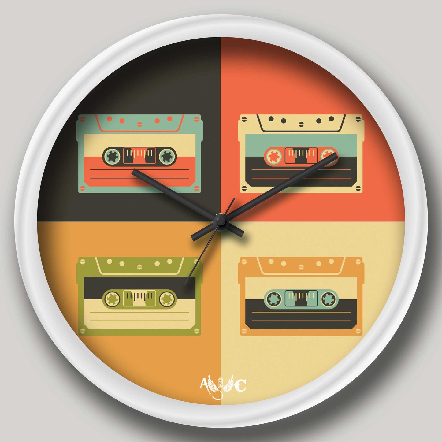 Cassettes- 90's Music- A wall clock