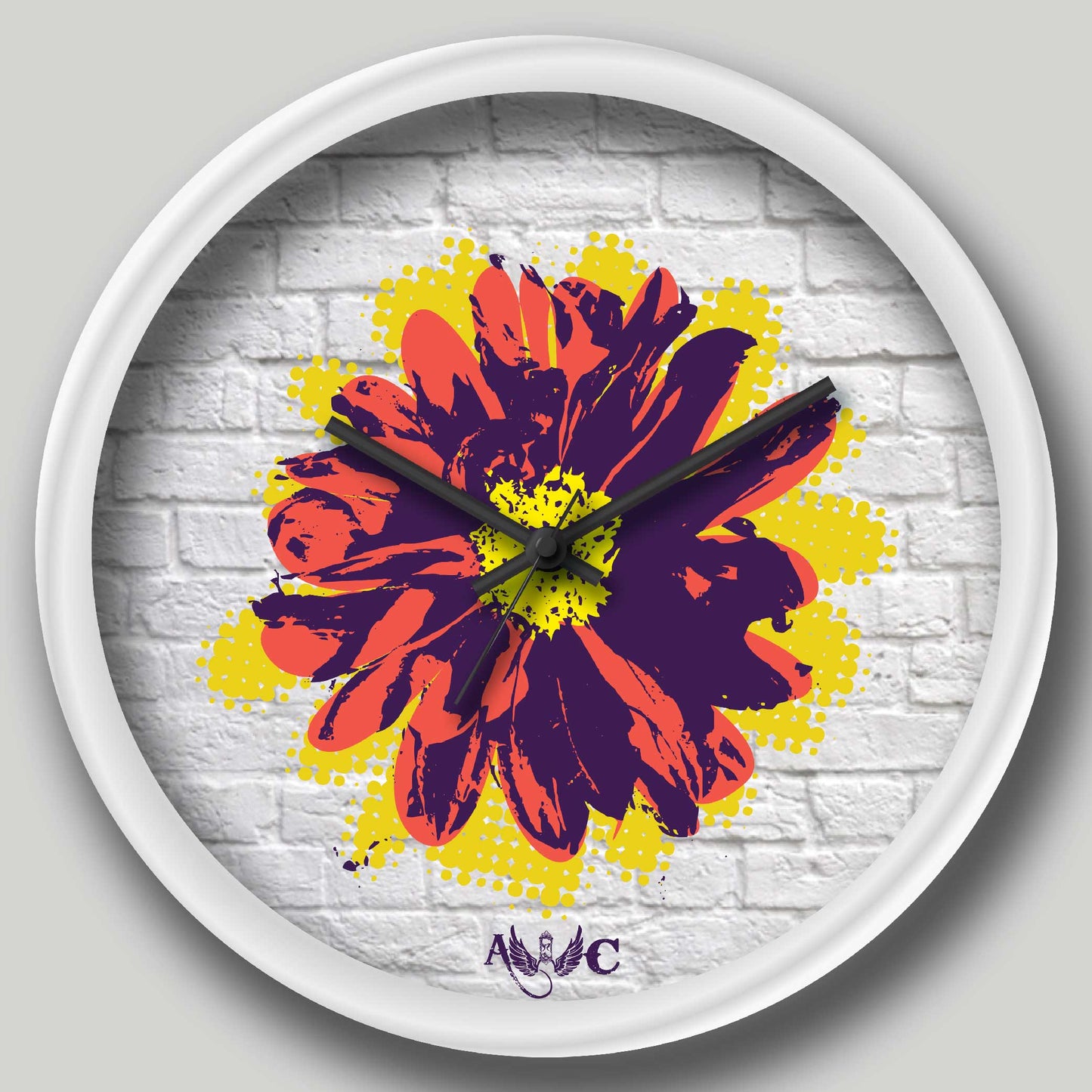 Flower on the wall