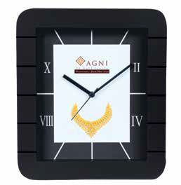Promotional Clock For Branding , Rectangular design, Custom Logo