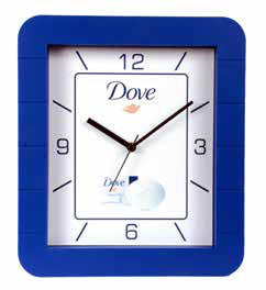 Promotional Clock For Branding , Rectangular design, Custom Logo