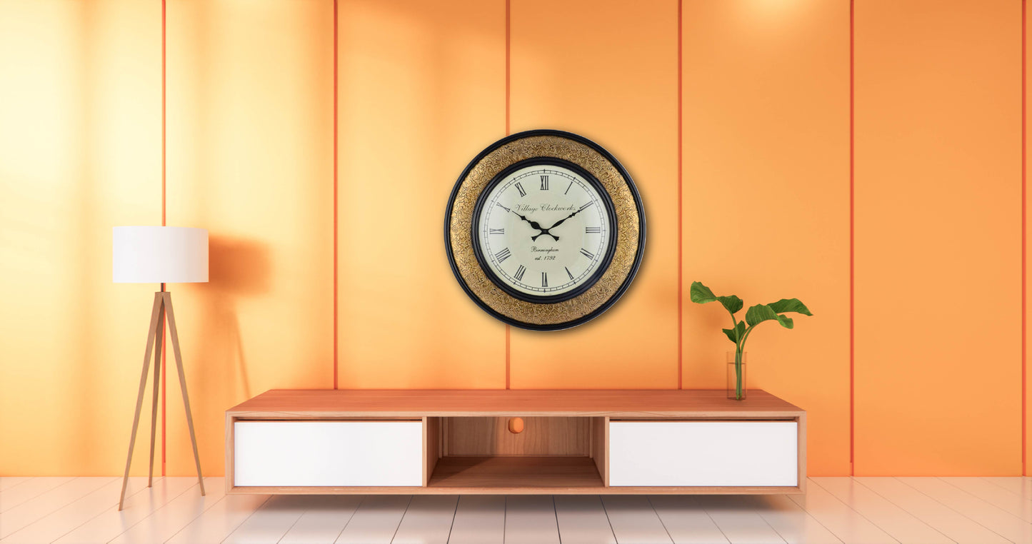 Ethnic Wall Clock 18 X 18 Inches