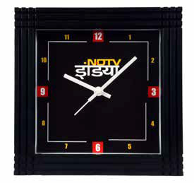 Custom Logo , Business Wall Clock for Branding and Gifting. Black
