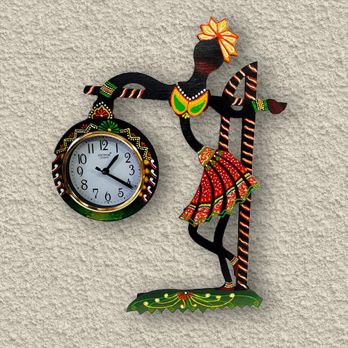 Tribal Lady Handmade Clock