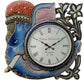 Elephant head handcrafted Wall clock, 12 x 12 inch